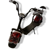 Winner sky high speed urban electric scooter with wide tires and comfortable seat in black